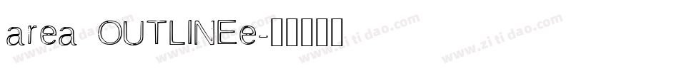 area OUTLINEe字体转换
